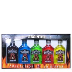 Miniatura Absenta Pack x 5 Absinthe Le Diable 4 cl