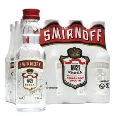 Mini Vodka Smirnoff 5 cl (Pacote 12 garrafas)