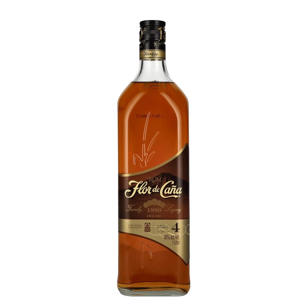 Flor de Caña 4 Años Añejo Oro 1 L